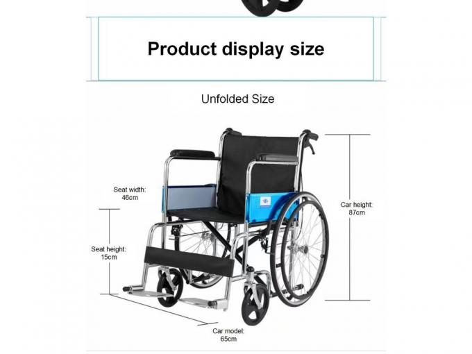 Lightweight Folding Children′s Plastic Commode Wheelchair with Medical Equipment