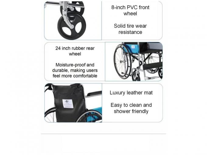 Lightweight Folding Children′s Plastic Commode Wheelchair with Medical Equipment
