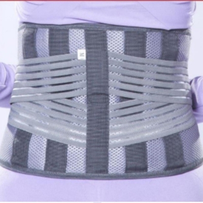 Supporto lombare per dischi sporgenti cucitura passo uniforme dell'ago senza punti di salto