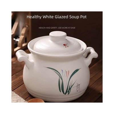 Set di utensili da cucina bianchi non appiccicosi per decottare la zuppa di erbe della medicina tradizionale cinese