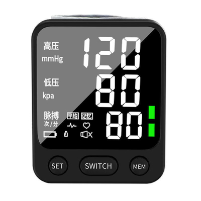 Intelligente pressurizzazione portatile sfigmomanometro elettronico con grande schermo LCD