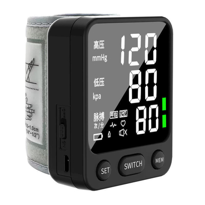 Intelligente pressurizzazione portatile sfigmomanometro elettronico con grande schermo LCD