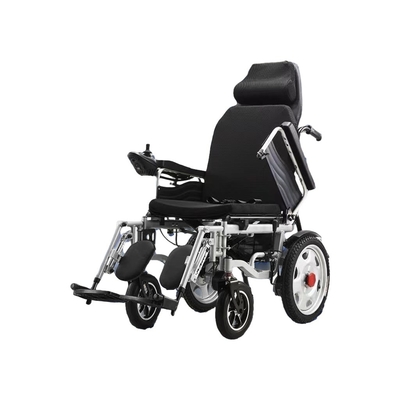 Sedia a rotelle elettrica regolabile in acciaio per anziani e disabili CE certificata ISO 13485