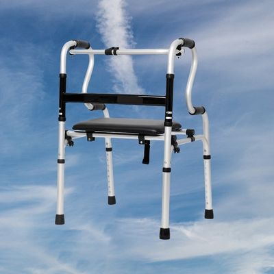 Formazione portatile per gambe pieghevoli Aiuto alla camminata senza ruote Thwart Pelle impermeabile