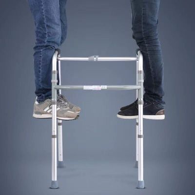 Formazione portatile per gambe pieghevoli Aiuto alla camminata senza ruote Thwart Pelle impermeabile