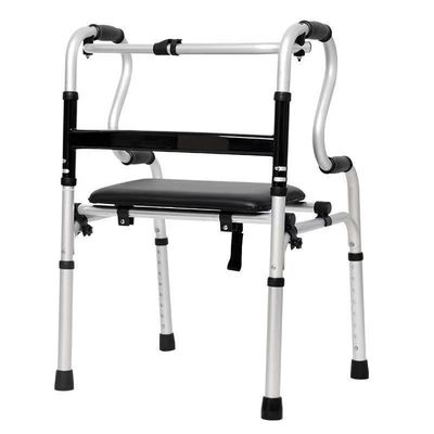 Performance Rollator pieghevole in alluminio camminatore altezza regolabile senza ruote adulti