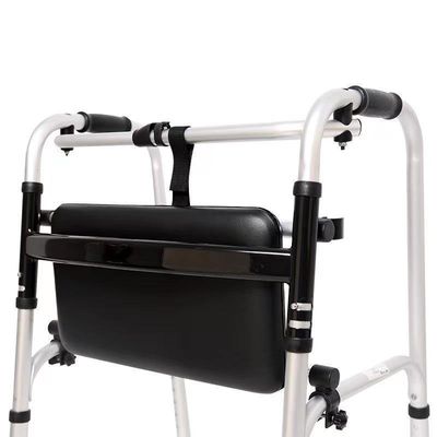 Performance Rollator pieghevole in alluminio camminatore altezza regolabile senza ruote adulti
