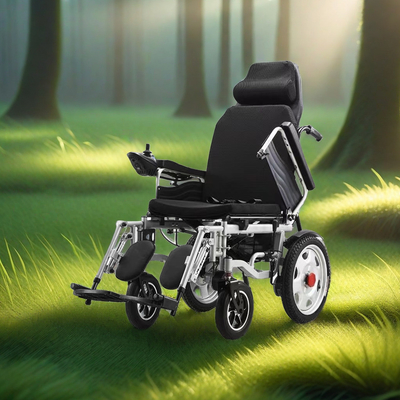 sedia a rotelle elettrica conveniente e conveniente per disabili 83*43*79cm