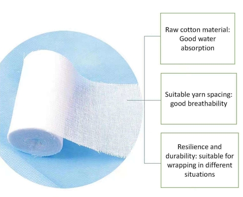 Cotton Medico Big Roll 5cm*600cm con Jumbo Surgical Sterile Hydrophilic Gaze Roll
