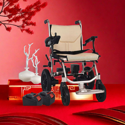 Freno elettromagnetico intelligente Prezzi accessibili Pieghevole di acciaio Potenza elettrica sedia a rotelle