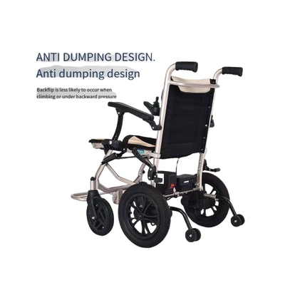 Sedia a rotelle elettrica pieghevole professionale con freno elettromagnetico intelligente