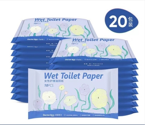 200mm*150mm Dimensione del foglio Nessuna irritazione Carta igienica leggera bagnata per pulire i glutei