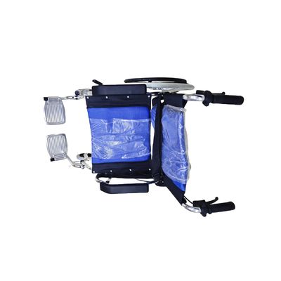 Poltrone a rotelle in acciaio pieghevole manuale multifunzionale 79*28*73cm 12,7kg Design user-friendly