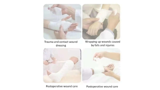Rollo di bendaggio per gaze mediche di primo soccorso personalizzato con l'approvazione CE e lo standard Yy0031-2006