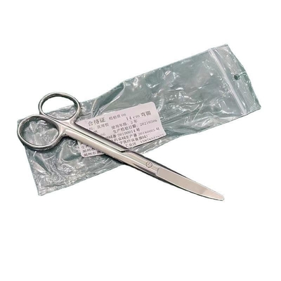 Strumenti chirurgici 14cm Medicina forbice curva in acciaio inossidabile Dissezione dritta