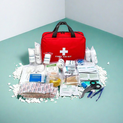 Kit di primo soccorso di emergenza portatile professionale 25 pezzi Set 26cm*18cm*8cm Specificativi