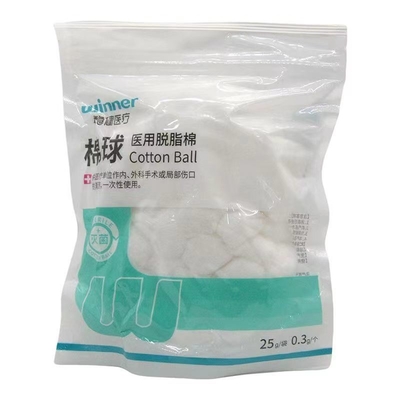 Pelle di cotone assorbente 100% di cotone puro per prestazioni mediche morbide ed elastiche