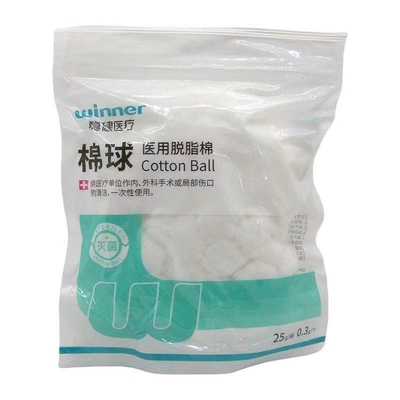 Pelle di cotone assorbente 100% di cotone puro per prestazioni mediche morbide ed elastiche