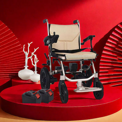 Sedile a rotelle pieghevole a trazione elettrica con guinzaglio e telaio in alluminio leggero 14 kg