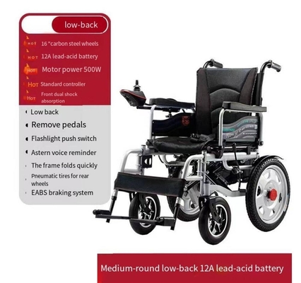 Voltaggio 24V Dehao Nessuna sedia a rotelle elettrica per uso medico 108*67*91cm Dimensioni