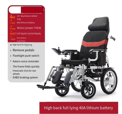 Voltaggio 24V Dehao Nessuna sedia a rotelle elettrica per uso medico 108*67*91cm Dimensioni