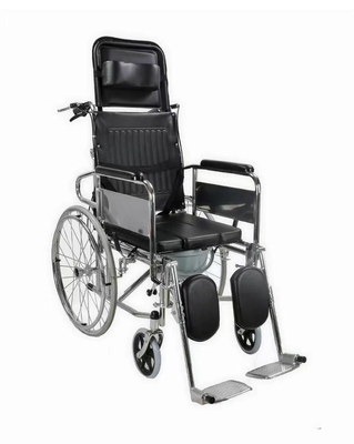 Sedia a rotelle leggera pieghevole per utenti disabili pieghevole manuale e schiena regolabile