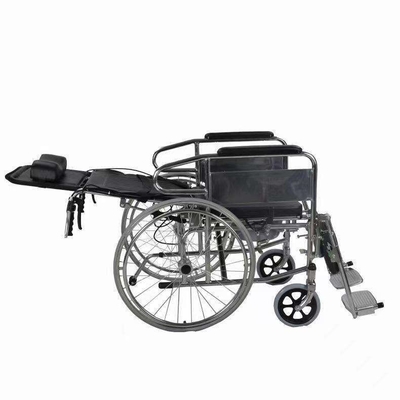 Sedia a rotelle leggera pieghevole per utenti disabili pieghevole manuale e schiena regolabile