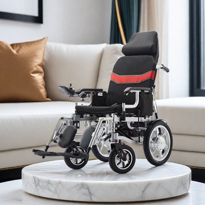 Sedia a rotelle elettronica per apparecchiature mediche con frenata auto-bloccante Peso di carico 120 kg