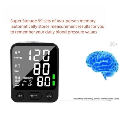 CE Approved Wrist Wireless Blood Pressure Monitor Sphygmomanometer Macchina digitale per la pressione sanguigna