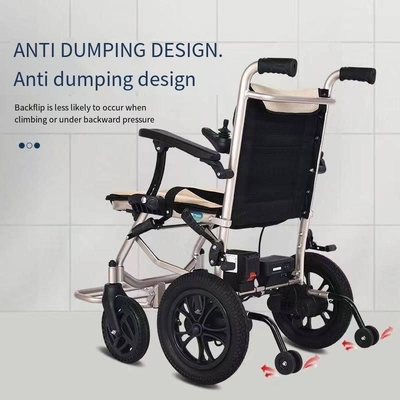 sedia a rotelle elettrica portatile da 14 kg per anziani pieghevole e facile da imbarcare in aereo