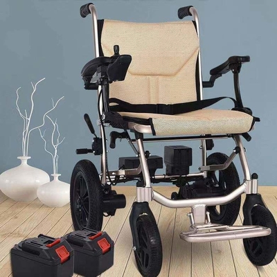 sedia a rotelle elettrica portatile da 14 kg per anziani pieghevole e facile da imbarcare in aereo