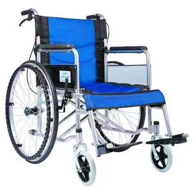 2024 Design Top Seller Poltabile Standard sedia a rotelle con cuscino in tessuto traspirante