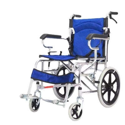 2024 Design Top Seller Poltabile Standard sedia a rotelle con cuscino in tessuto traspirante