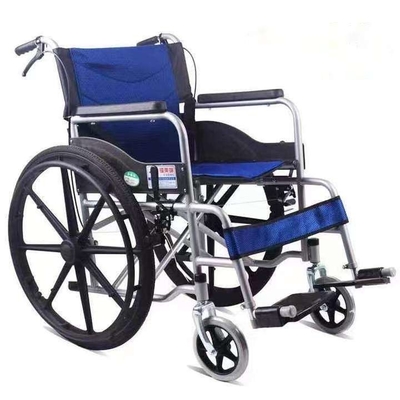 2024 Design Top Seller Poltabile Standard sedia a rotelle con cuscino in tessuto traspirante