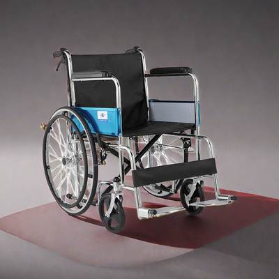 Sedia a rotelle manuale portatile leggera professionale per disabili in piedi a casa