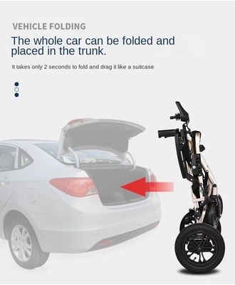 Sedia a rotelle elettrica a potenza pieghevole in alluminio HBLD3-C per la classificazione degli strumenti di classe II