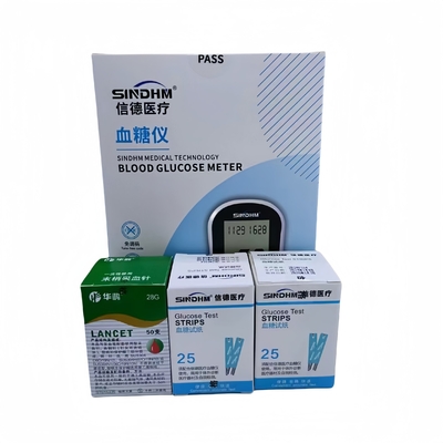 Kit di strisce per il test del glucosio nel sangue Set con codice senza sintonizzazione all'interno di Autocontrollo dello zucchero nel sangue