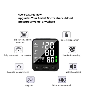 GB/T18830-2009 Standard W501 Digital Wrist Blood Pressure Monitor per un facile monitoraggio