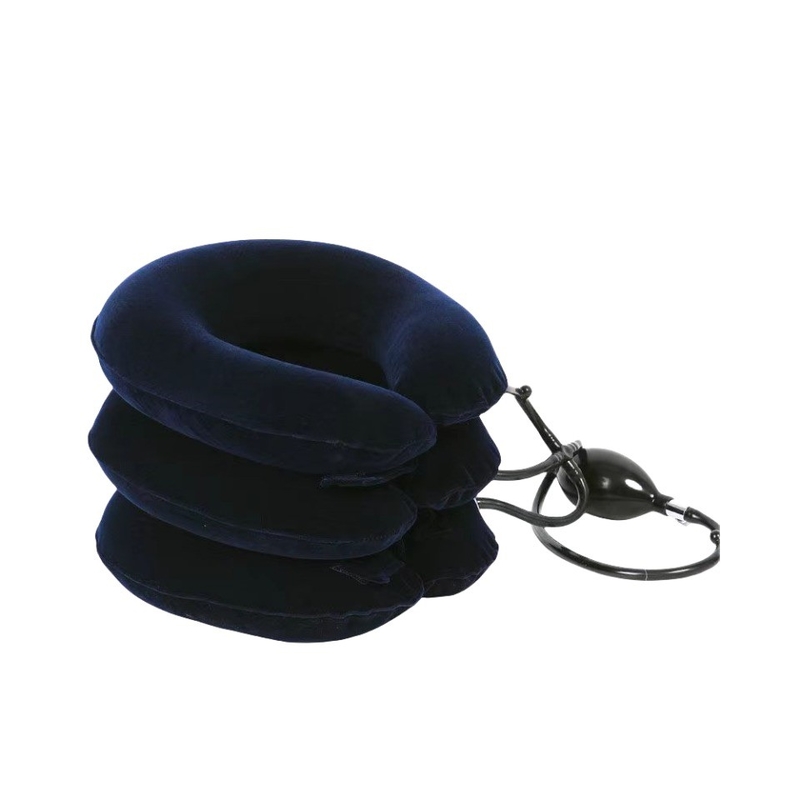 Supporto alla trazione del collo cervicale portatile regolabile in velluto completo Collare Air Neck Relief
