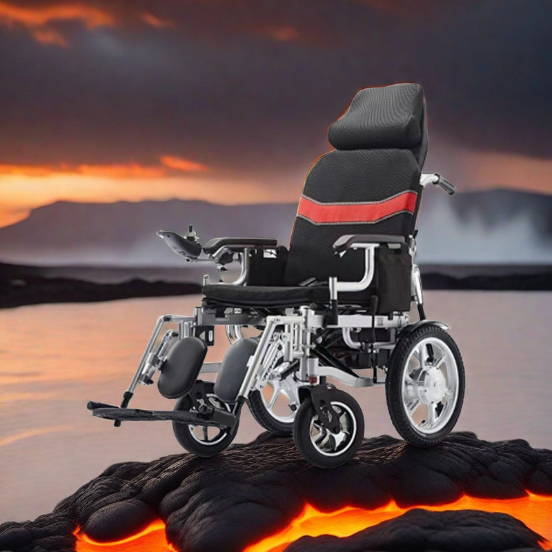 Potenza elettrica 250W*2 sedia a rotelle leggera per facile piegatura e in piedi in ospedale