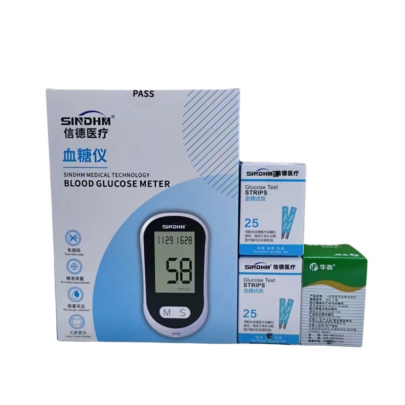 Self-testing Performance 2 Microscale Collection Portable Blood Glucose Monitoring Kit